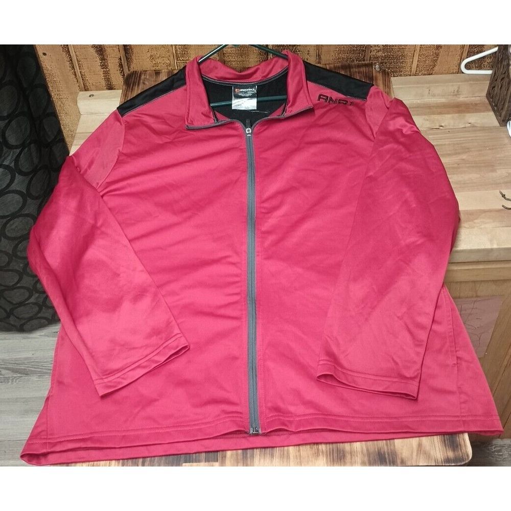 And 1 Track Jacket Mens 2XL Long Sleeve Full Zip Basketball Warm Up Red‎ Black